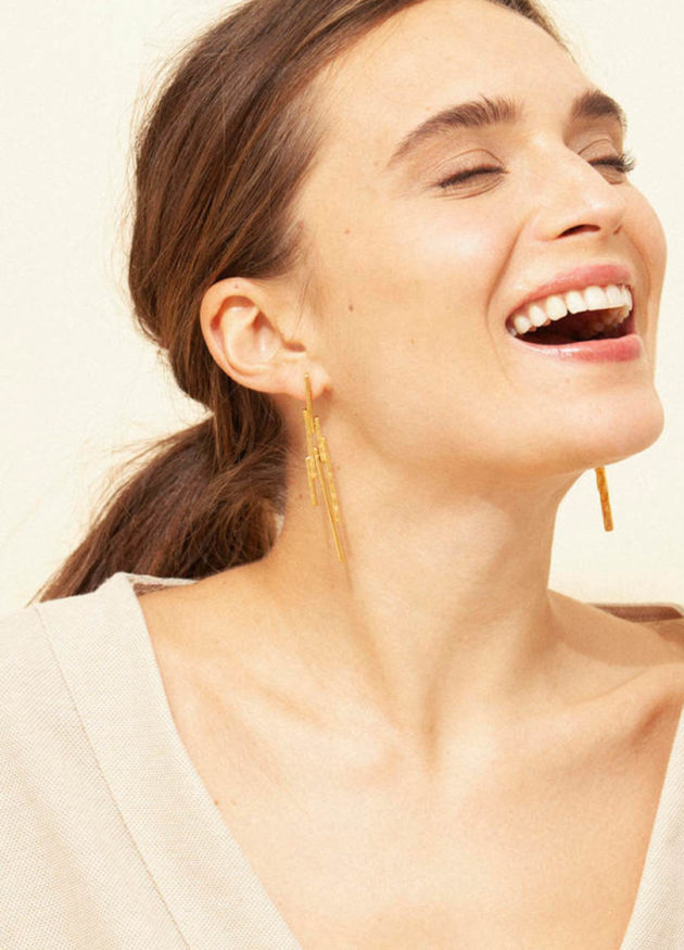 Arquitectura Golden Earrings – Bijoux